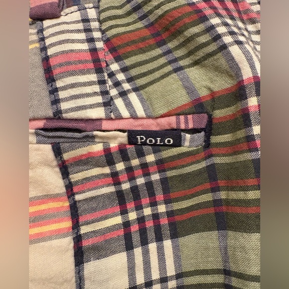 Polo Ralph Lauren Classic Fit Madras Patchwork Shorts Men’s 40 - Picture 7 of 15